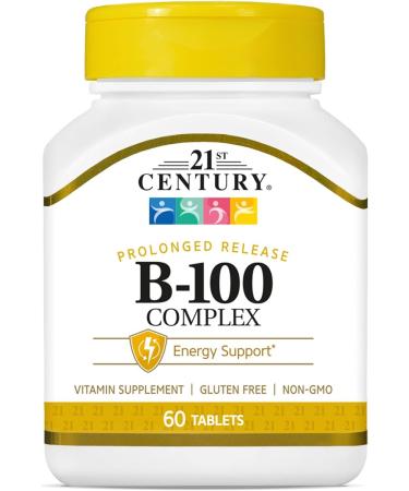 21st Century Complex B-100 Prolonged Release - 60 Caplets Pack of 3