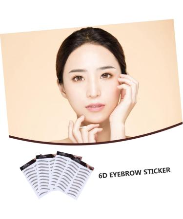 FRCOLOR 4pcs Eyebrow Stickers Hair Eyebrows Brown Eyebrow Transfer Stickers Eyebrow Tool 4d Make up Template - Buy Online on GoSupps.com