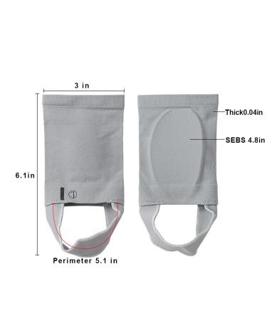 Arch Support Sleeves with Gel Pads for Men & Women - Non-Slip Plantar Fasciitis Relief Cushions (2 Pairs - Buy Online on GoSupps.com