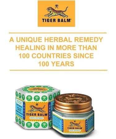 (Pack of 3) 100% GENUINE WHITE TIGER BALM MUSCLE PAIN RELIEF HEADACHES JOINT PAIN TIGER BALM OINTMENT - 19g - Buy Online on GoSupps.com