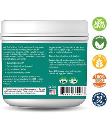 Ionic Fizz Calcium Plus by Pure Essence - Calcium/Magnesium with Vitamins & Potassium - Orange Vanilla, 7.41 oz - Buy Online on GoSupps.com