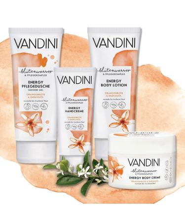Vandini Energy Hand Cream for Women | Orange Blossom & Babassu Oil | Vegan & Silicone-Free | 6x75ml - Ideal for Normal to Dry Skin - Buy Online on GoSupps.com