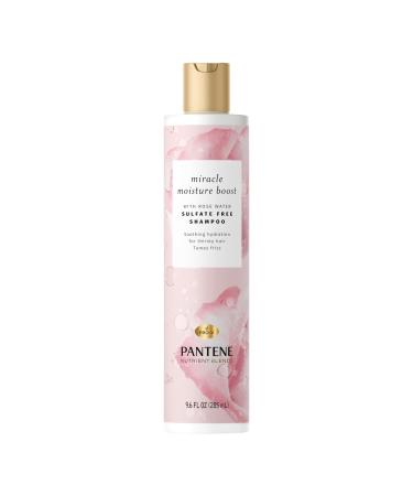 Pantene Nutrient Blends Miracle Moisture Boost Rose Water Shampoo for Dry Hair Sulfate-Free Paraben-Free Safe for Color-Treated Hair 285 mL Rose Water 285 ml (Pack of 1)