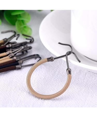 PLABBDPL 15 Pieces Elastic Hair Hooks for Hair Styling Ponytail Hooks for Women and Girls - Buy Online on GoSupps.com