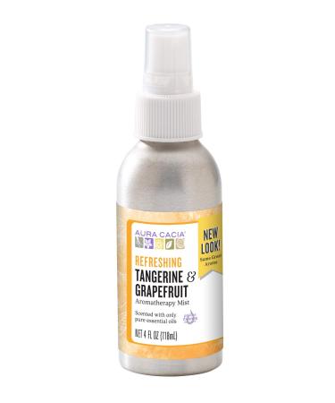 Aura Cacia Room and Body Mist Refreshing Tangerine and Grapefruit 4 Fluid Ounce Refreshing Tangerine and Grapefruit 4 Fl Oz (Pack of 1)