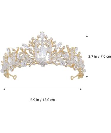 FRCOLOR White Tiara Crown Crystal Silver Headband Diamond Bridal Headdress Wedding Prom Crown Hair Accessories for Women Girl Birthday Wedding Christmas Party Favor Ornaments - Buy Online on GoSupps.com