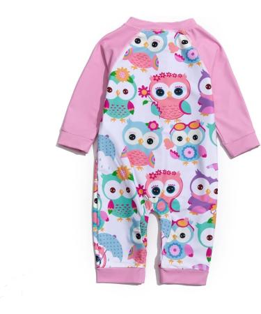 Bonverano Baby Girls Swimsuit | UPF 50+ Sun Protection | Owl Design | 2-3 Years - Buy Online on GoSupps.com