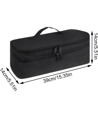 Hair Dryer Storage Bag Double Layer Tote Bag Large Capacity Hairdryer Bag Water Resistant Hair Bag Hair Dryer Tote Bag Travels Outings (Black - Grey) - Buy Online on GoSupps.com