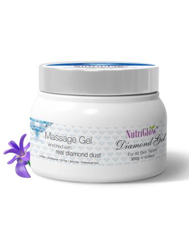 NUTRIGLOW Nutriglow Diamond Massage Gel with Diamond Dust for Face & Body All Skin Types - 300G