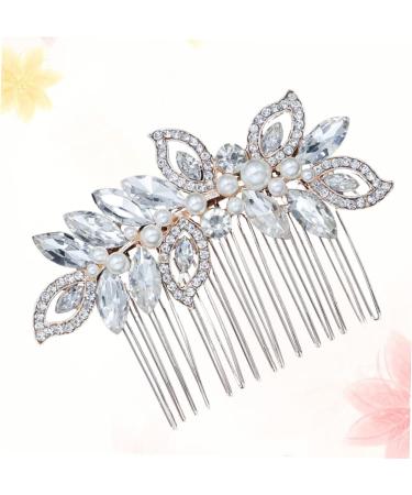 Mikinona 1pc Bridal Hair Comb Bride Hair Clip Womens Hair Clips Wedding Hair Comb Elegant Headwear Hair Jewels for Women Goody Hair Clips for Women Hair Combs for Women Rhinestone Hair Comb - Buy Online on GoSupps.com