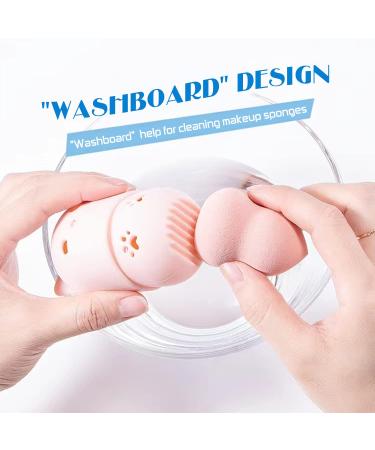 Makeup Sponge Holder - Beauty Blender Travel Case & Drying Stand (Pink) - Buy Online on GoSupps.com