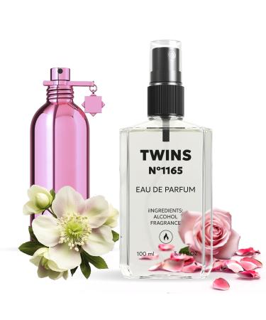 TWINS Impression of Roses Musk | Perfume for Women Eau de Parfum | No.1165 | 3.4 Fl Oz / 100 ml Montale Roses Musk Impression