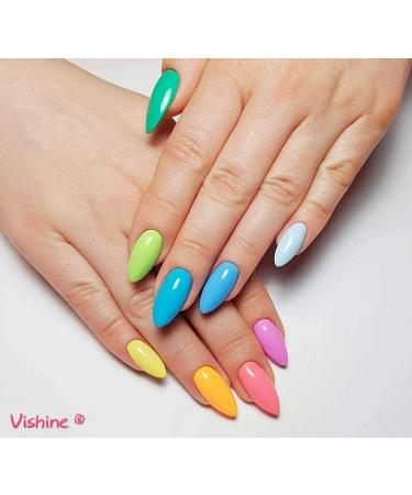 Vishine 6Pcs Soak Off LED UV Gel Nail Polish Varnish Nail Art Starter Kit Beauty Manicure Collection Set C006 6pcs C006 - Buy Online on GoSupps.com
