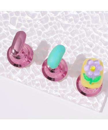 4 Sets Nail Tips Holder - Press On Nail Stand for Beginners | Acrylic Nail Accessories & Glue Putty for Manicure - Buy Online on GoSupps.com