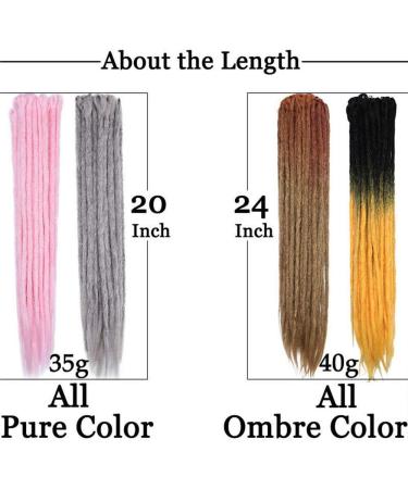 Silk-co Dreadlocks Braiding Hair Extensions All Human Handmade Ombre 24 inch Crochet Braids Reggae Hip-Hop Hairpiece Handmade for Braiding Black-Dark Purple  - Buy Online on GoSupps.com