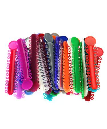 Buy Multicolored Dental Orthodontic Ligature Straps - 40 Elastic Rubber Bands for Tooth Correction - International Shipping Available - Buy Online on GoSupps.com