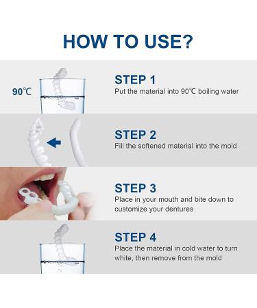 Buy 2 Couples Smile Veneers | Upper & Lower Temporary Dentures | Quick Tooth Repair Prostheses - Buy Online on GoSupps.com