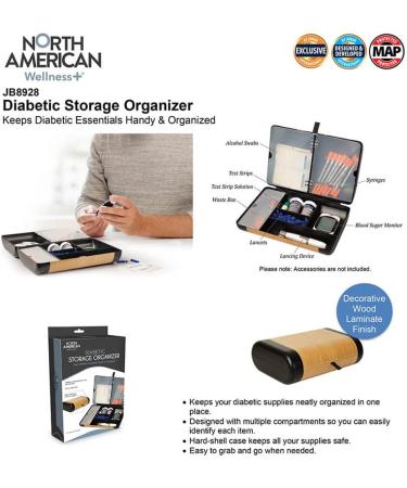 North American Health and Wellness Diabetic Storage Organizer - Essential Organization for Diabetes Management - Buy Online on GoSupps.com