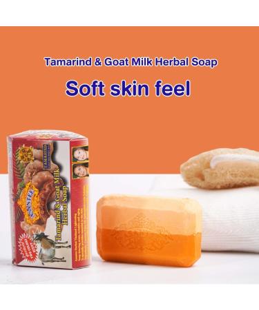  ALIBOOSTER Asantee Tamarind & Goat Milk Natural Soap 125g Thai Herb Soap Gentle and Nourishing Skin Cleanser - Buy Online on GoSupps.com