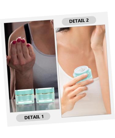 Healeved Cosmetic Bottle Refillable Cream Jar Wide Mouth Cream Jar Cream Jars with Lids Empty Cream Containers Wide Mouth Cream Container Small Cream Jar Acrylic Cream Bottle Travel Round - Buy Online on GoSupps.com