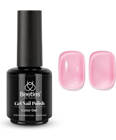 Beetles Jelly Gel Nail Polish in Translucent Sheer Pink - 15ml - Buy Online on GoSupps.com