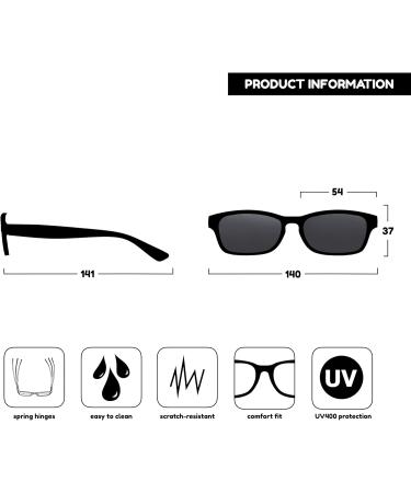 Opulize Unisex Nix Reading Glasses (+1.50 Diopters) - Brown Tortoiseshell | Stylish & Lightweight | International Shipping Available - Buy Online on GoSupps.com