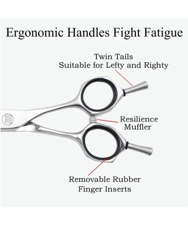 Moontay Professional 7.0 Dog Grooming Chunkers Scissors - Japan 440C Stainless Steel 35 Teeth Upward Curved Thinning Shears for Pet Groomers | 7.0 inches - Buy Online on GoSupps.com