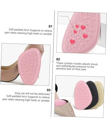 FRCOLOR 6 Pairs Forefoot Pad Adhesive Insoles for Bunion Relief - Non-Slip Sponge Arch Support Cushions for Boots & Shoes - Invisible Foot Inserts for Ladies - Buy Online on GoSupps.com