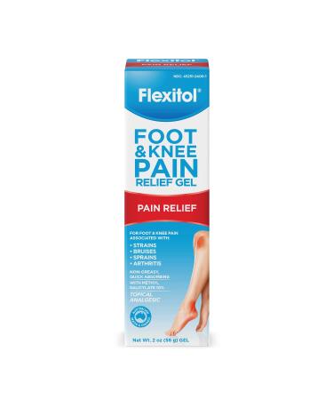 Flexitol Foot & Knee Pain Relief Gel with Arnica and Wintergreen 2 Ounce