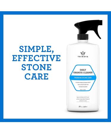 TriNova Granite Care Bundle: pH Neutral Cleaner & Sealer for Daily Maintenance and Stain Protection - Buy Online on GoSupps.com