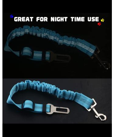 Adjustable Dog Seat Belts for Cars UK Car Harness Restraint Safety Belt Attachment for Puppy Small Medium Heavy Duty Dogs Pet Supplies Travel Accessories Durable Nylon 2 Pack (Blue) - Buy Online on GoSupps.com