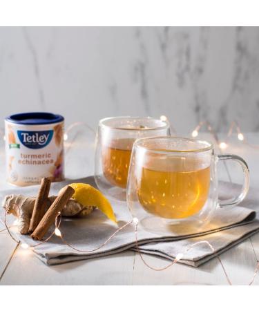 Tetley Turmeric Echinacea Herbal Tea - 20 Tea Bags 36 Grams Naturally Caffeine Free TurmericEchinacea - Buy Online on GoSupps.com