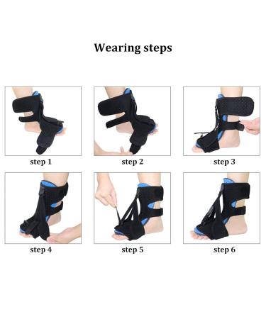Plantar Fasciitis Night Splint & Foot Drop Brace - Lightweight Heel Pain Relief for Men & Women - Ankle Support - Buy Online on GoSupps.com