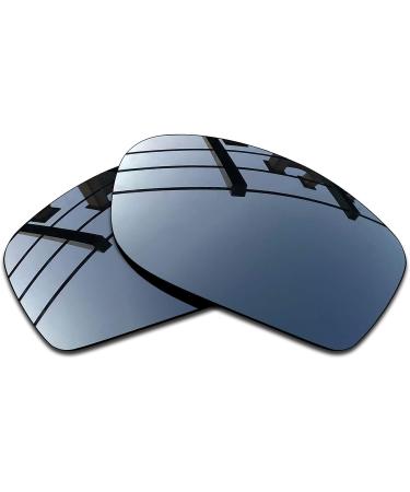 SEEABLE Polarized Mirror Replacement Lenses & Nose Piece for Oakley Fives Squared - Black Chrome Mirror + Silver Mirror - Buy Online on GoSupps.com
