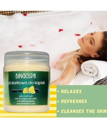 BINGOSPA Sulphur Salt for Skin Inflammation & Callus - 550g | Natural Healing & Soothing Treatment - Buy Online on GoSupps.com