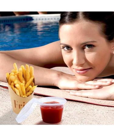 Tashiliving Souffle Cups with Lids (200 Sets) - 1 oz Capacity, Disposable Portion Cups - Buy Online on GoSupps.com