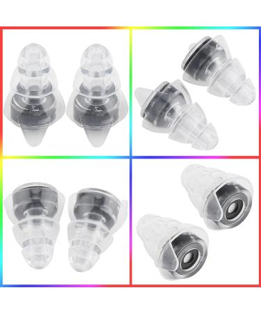 Transparent Noise Reduction Earplugs for Drummers & DJs - Ideal Sound Protection for Concerts (Black - Buy Online on GoSupps.com