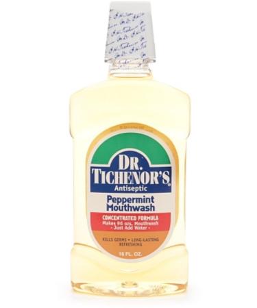 Dr. Tichenor's All Natural Peppermint Mouthwash 16 oz (Pack of 3)