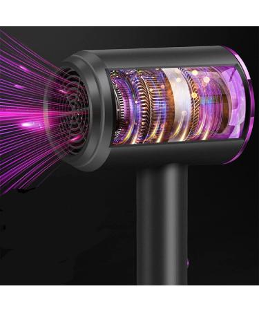 Professional Hair Dryer High Speed Hairdryer Temeperature Control Salon Dryer Hot &Cold Wind Negative Ionic Blow Dryer (Black) White - Buy Online on GoSupps.com