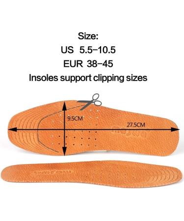 Magic Absorbent Pigskin Leather Insoles - Odor-Fighting Inserts for Women & Men - Cinnamon Flats for Sweaty Feet (2 Pack) - Buy Online on GoSupps.com