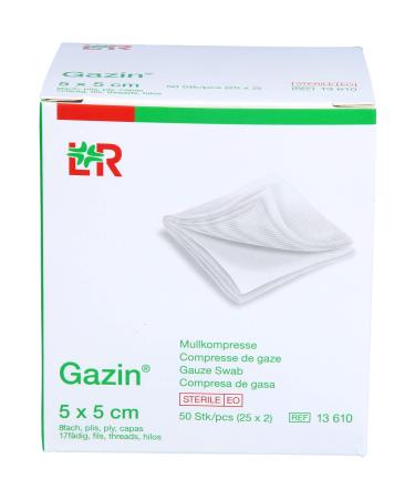 Lohmann & Rauscher GmbH & Co.KG Gazin Gauze Comp.5x5 cm Sterile 8-ply 50 pieces