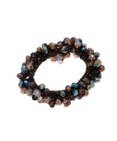 Aysekone Crystal Hair Ropes - 2 Piece Fancy Ponytail Holder and Bracelet Set for Women and Girls - Buy Online on GoSupps.com