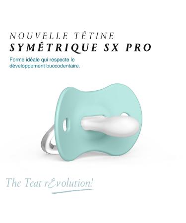 Suavinex Symmetrical Silicone Lollipops Sx Pro - Soft & Flexible Forest Blue for 0-6 Months | International Shipping - Buy Online on GoSupps.com