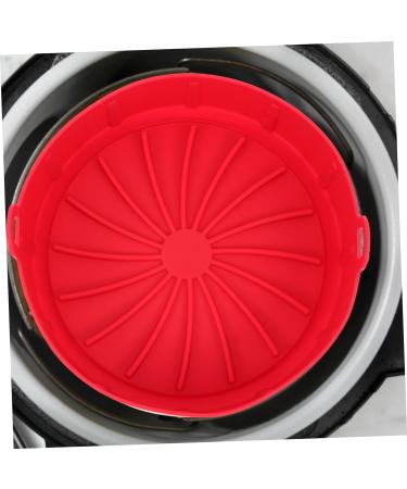 OUNONA 1pc Bakeware Silicone Airfryer Liner Air Fryer Baking Bbq Plate Food Silicone Baking Tool Air Fryer Oven Pan Silicone Cooking Utensils Air Fryer Pot Non Stick Silica Gel Container Red 19x19cm - Buy Online on GoSupps.com