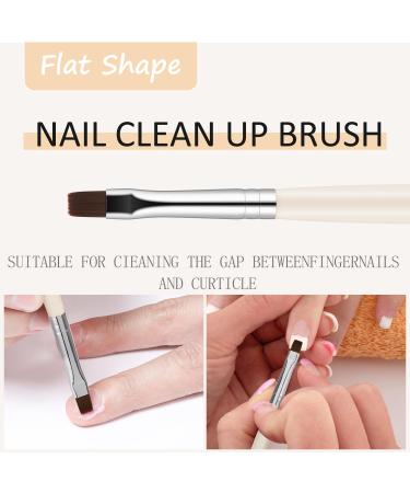 JASSINS Nail Clean Up Brushes - 3PCS Professional Gel Nail Polish Remover Tools for DIY Manicure & Cuticle Cleanup - Buy Online on GoSupps.com