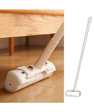 Floor Pet Hair Lint Roller - 16 19 24 cm Wide 4ft Long Handle Sticky Mop Large Lint Remover for Living Room Bedroom Kitchen Includes Adhesive Sheets (Color : 19cm Refills x 3(180 Sheets))