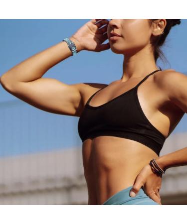 Buy Cemika Silicone Bracelet for Fitbit Charge 5 & 6 - Waterproof Soft Breathable Sports Bands in Gray-Green (S: 5.5-7.1) - International Shipping Available - Buy Online on GoSupps.com