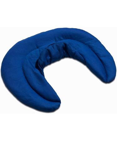 Buy Gentian Blue Neck Horns with Stand-Up Collar | Organic Fabric Cherry Core Warming Pillow - Comfortable Neck Warmer - Buy Online on GoSupps.com