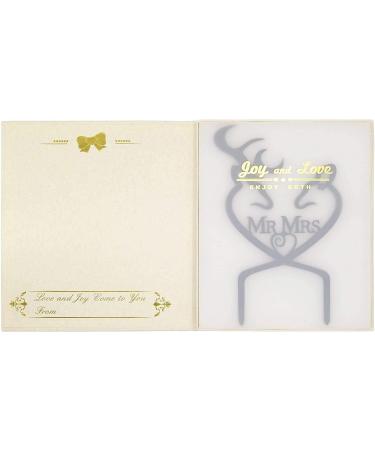 LOVENJOY Boom! Married Funny Wedding Cake Topper Gift-Boxed Black Frosted Acrylic Colour - Buy Online on GoSupps.com