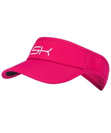 Sportkind Tennis Padel Running Golf Sun Visor Pink 53-56